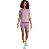 image:imageReebok Womens Flow Tshirt and 6 Short Set Slim Fit Moisture WickingBerry Chill