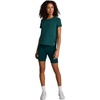 image:imageReebok Womens Flow Tshirt and 6 Short Set Slim Fit Moisture WickingMetal Green