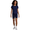 image:imageReebok Womens Flow Tshirt and 6 Short Set Slim Fit Moisture WickingNavy
