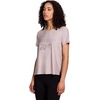 image:imageReebok Womens Glow Short Sleeve Crop Top TShirtAshes of Rose Heather