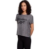 image:imageReebok Womens Glow Short Sleeve Crop Top TShirtBlack Heather
