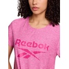 image:imageReebok Womens Glow Short Sleeve Crop Top TShirtRaspberry Rose Heather
