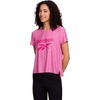 image:imageReebok Womens Glow Short Sleeve Crop Top TShirtRaspberry Rose Heather