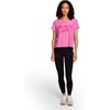 image:imageReebok Womens Glow Short Sleeve Crop Top TShirtRaspberry Rose Heather