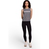 image:imageReebok Womens Glow Sleeveless Cropped Tank TopBlack Heather