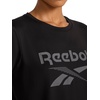 image:imageReebok Womens Graphic Crewneck TShirtBlack  Lockup