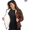 image:imageReebok Womens Heavyweight Quilted Puffer Parka Faux Fur Lined with Pockets  Wide Hood and Tall Collar Block Wind on Snowy Commutes Storm Placket Seals Out Chill Dependable Warmth for TripsCognac