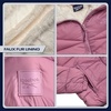 image:imageReebok Womens Heavyweight Quilted Puffer Parka Faux Fur Lined with Pockets  Wide Hood and Tall Collar Block Wind on Snowy Commutes Storm Placket Seals Out Chill Dependable Warmth for TripsOrchid Pink