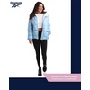 image:imageReebok Womens Heavyweight Quilted Puffer Parka Faux Fur Lined with Pockets  Wide Hood and Tall Collar Block Wind on Snowy Commutes Storm Placket Seals Out Chill Dependable Warmth for TripsSoft Blue