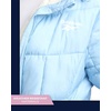 image:imageReebok Womens Heavyweight Quilted Puffer Parka Faux Fur Lined with Pockets  Wide Hood and Tall Collar Block Wind on Snowy Commutes Storm Placket Seals Out Chill Dependable Warmth for TripsSoft Blue