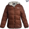 image:imageReebok Womens Heavyweight Quilted Puffer Parka Faux Fur Lined with Pockets  Wide Hood and Tall Collar Block Wind on Snowy Commutes Storm Placket Seals Out Chill Dependable Warmth for TripsCognac