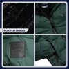 image:imageReebok Womens Heavyweight Quilted Puffer Parka Faux Fur Lined with Pockets  Wide Hood and Tall Collar Block Wind on Snowy Commutes Storm Placket Seals Out Chill Dependable Warmth for TripsHunter Green