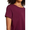 image:imageReebok Womens Hit Graphic Crewneck TShirt Standard Fit Lightweight Stretch Cotton FabricBlack Cherry