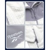 image:imageReebok Womens Hooded Snow Fleece ZipUp Softshell Jacket for Outdoor Wear  CloudSoft Warmth for Everyday Wear Sporty StreetReady Style Easy to Layer for Brunch Errands or Outdoor AdventuresWhite