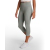 image:imageReebok Womens Id Train Capri Slim Fit 20 Inseam Lightweight Stretch Poly Motion Interlock Fabric MoistureWickingLight Fog