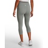 image:imageReebok Womens Id Train Capri Slim Fit 20 Inseam Lightweight Stretch Poly Motion Interlock Fabric MoistureWickingLight Fog
