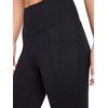 image:imageReebok Womens Id Train Capri Slim Fit 20 Inseam Lightweight Stretch Poly Motion Interlock Fabric MoistureWickingOriginal Black
