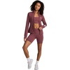 image:imageReebok Womens Id Train Hr 6 Bike Short Slim Fit Lightweight Poly Interlock Fabric MoistureWickingBlackberry