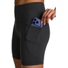 image:imageReebok Womens Id Train Hr 6 Bike Short Slim Fit Lightweight Poly Interlock Fabric MoistureWickingGrey
