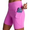 image:imageReebok Womens Id Train Hr 6 Bike Short Slim Fit Lightweight Poly Interlock Fabric MoistureWickingVirtual Pink