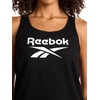 image:imageReebok Womens Identity Big Logo Short Sleeve TShirt Standard Fit Lightweight 100 Cotton Jersey FabricBlack