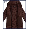 image:imageReebok Womens Long Puffer Parka Quilted Midweight Winter Jacket for Women  Full Coverage Silhouette for Daily ColdWeather Wear Flattering Fit Through Every Shape Transitions Into WinterDark Brown