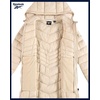 image:imageReebok Womens Long Puffer Parka Quilted Midweight Winter Jacket for Women  Full Coverage Silhouette for Daily ColdWeather Wear Flattering Fit Through Every Shape Transitions Into WinterChampagne