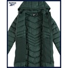 image:imageReebok Womens Long Puffer Parka Quilted Midweight Winter Jacket for Women  Full Coverage Silhouette for Daily ColdWeather Wear Flattering Fit Through Every Shape Transitions Into WinterHunter Green