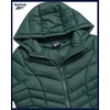 image:imageReebok Womens Long Puffer Parka Quilted Midweight Winter Jacket for Women  Full Coverage Silhouette for Daily ColdWeather Wear Flattering Fit Through Every Shape Transitions Into WinterHunter Green