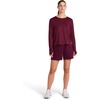 image:imageReebok Womens Long Sleeve Crewneck Top Standard Fit Lightweight Stretch Poly Marled Jersey FabricBlack Cherry