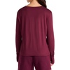 image:imageReebok Womens Long Sleeve Crewneck Top Standard Fit Lightweight Stretch Poly Marled Jersey FabricBlack Cherry