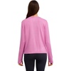 image:imageReebok Womens Long Sleeve Crewneck Top Standard Fit Lightweight Stretch Poly Marled Jersey FabricCrocus Heather