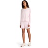 image:imageReebok Womens Long Sleeve Crewneck Top Standard Fit Lightweight Stretch Poly Marled Jersey FabricFrosted Berry