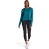 image:imageReebok Womens Long Sleeve Crewneck Top Standard Fit Lightweight Stretch Poly Marled Jersey FabricRetro Teal