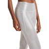 image:imageReebok Womens Lux Chrome Hr Tight Pant Slim Fit 26 Inseam Lightweight Poly Motion Interlock Fabric MoistureWickingVector Chrome