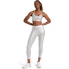 image:imageReebok Womens Lux Chrome Hr Tight Pant Slim Fit 26 Inseam Lightweight Poly Motion Interlock Fabric MoistureWickingVector Chrome