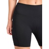 image:imageReebok Womens Lux HighRise Bike 6 Short Slim Fit Lightweight Stretch Nylon Fabric MoistureWickingBlack