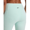 image:imageReebok Womens Lux Hr Tight Pant Slim Fit 26 Inseam Lightweight Stretch Nylon Interlock Fabric MoistureWickingGlitch Aqua