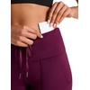image:imageReebok Womens Momentum Brushback Legging Standard Fit 28 Inseam Lightweight Stretch Poly Performance Jersey FabricPotent Purple