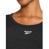 image:imageReebok Womens Off The Charts Performance Crewneck TShirtOriginal Black Heather