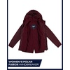 image:imageReebok Womens Polar Fleece Lined Windbreaker Jacket with Hood amp Waist  WaterResistant Shell with Cozy Soft Lining Wide Collar Blocks Wind Adjustable Fit for Everyday Fall WearMaroon