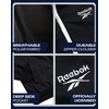 image:imageReebok Womens Polar Fleece Lined Windbreaker Jacket with Hood amp Waist  WaterResistant Shell with Cozy Soft Lining Wide Collar Blocks Wind Adjustable Fit for Everyday Fall WearJet Black