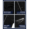 image:imageReebok Womens Polar Fleece Lined Windbreaker Jacket with Hood amp Waist  WaterResistant Shell with Cozy Soft Lining Wide Collar Blocks Wind Adjustable Fit for Everyday Fall WearBlack Ink