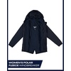 image:imageReebok Womens Polar Fleece Lined Windbreaker Jacket with Hood amp Waist  WaterResistant Shell with Cozy Soft Lining Wide Collar Blocks Wind Adjustable Fit for Everyday Fall WearNavy