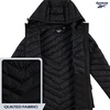 image:imageReebok Womens Puffer Jacket  Midweight Quilted Puffer Jacket with Hood  Sleek Silhouette Layers Over Jeans or Leggings WindResistant Shell for Commutes and Weekend HikesJet Black