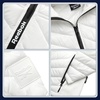 image:imageReebok Womens Puffer Jacket  Midweight Quilted Puffer Jacket with Hood  Sleek Silhouette Layers Over Jeans or Leggings WindResistant Shell for Commutes and Weekend HikesWhite Mist
