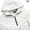 image:imageReebok Womens Puffer Jacket  Midweight Quilted Puffer Jacket with Hood  Sleek Silhouette Layers Over Jeans or Leggings WindResistant Shell for Commutes and Weekend HikesWhite Mist