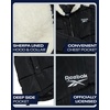 image:imageReebok Womens Puffer Jacket Heavyweight Puffer Coat with Faux Fur Trim Hood  Plush Quilted Insulation for Harsh Weather Stylish Silhouette for Snowstorms or Chilly Walks Snug Everyday WearClassic Black