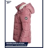 image:imageReebok Womens Puffer Jacket Heavyweight Puffer Coat with Faux Fur Trim Hood  Plush Quilted Insulation for Harsh Weather Stylish Silhouette for Snowstorms or Chilly Walks Snug Everyday WearPink Haze