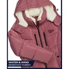 image:imageReebok Womens Puffer Jacket Heavyweight Puffer Coat with Faux Fur Trim Hood  Plush Quilted Insulation for Harsh Weather Stylish Silhouette for Snowstorms or Chilly Walks Snug Everyday WearPink Haze